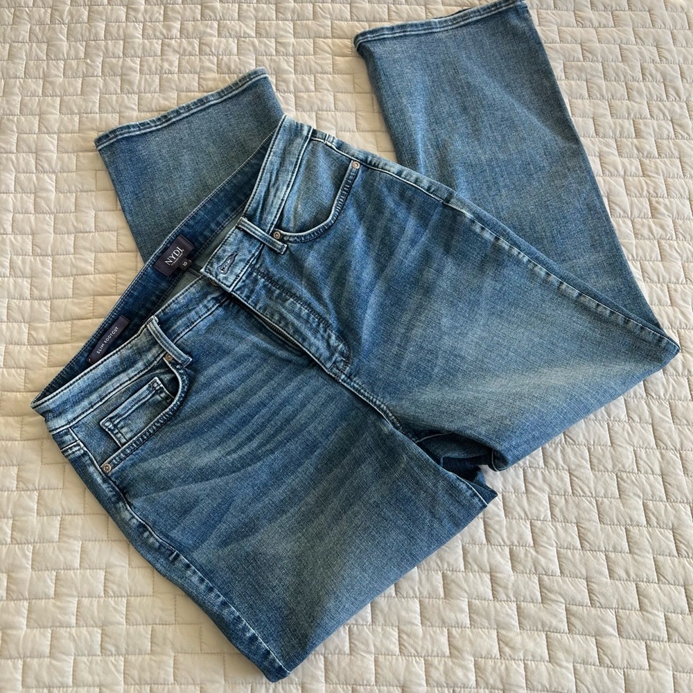NYDJ Slim Bootcut Cool Embrace Ankle Stretch Jeans Size 10